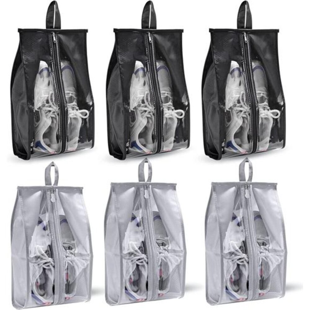 Shoe Bags for Travel,6 Pack Large Multi-color Shoe Bags for Men Women,Waterproof